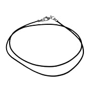 Fine Black Leather Cord Necklace