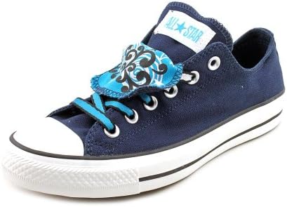Converse Women's CT Double Tongue Sneaker in Blue Size 10