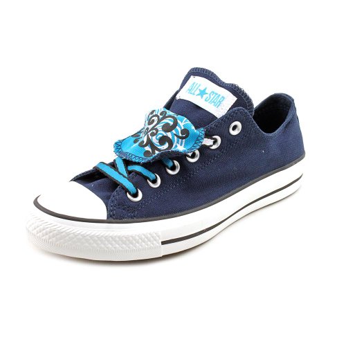 Converse Women's CT Double Tongue Sneaker in Blue Size 10