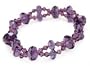 Amethyst Double Strand Circle in the Sand Crystal Bracelet