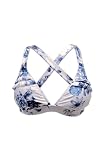 Lucky Brand Riviera Blues Banded Halter Top