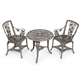 Gablemere Rose Tea for 2 Set - Carver Chairs (3 Pieces)