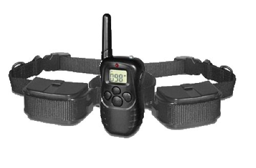 300 meters range romote training collar with LCD display for 2 dogs