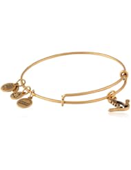 Alex and Ani Bangle Bar "Sacred Dove" Gold-Color Charm Bracelet