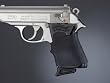 Handall JR Small Auto Rubber w/Finger Grooves - Firearm Accessories - Grips