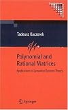 Polynomial and Rational Matrices: Applications in Dynamical Systems Theory (Communications and Control Engineering)