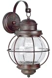 Maritime Outdoor Wall Lantern, EXTRA LARGE, GILDED COPPER
