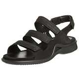 ECCOWomen'sWave3StrapSandal,BlackNubuck,42EU(11-11.5US)