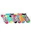 XOXO "Neon Safari" 6-Pack Low-Cut Socks (Sizes 9 - 11) - colors as shown, 9 - 11