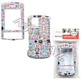 White Blue Pink Back Green Box Pattern Retro Case Cover Snap On Protective for LG Shine CU720