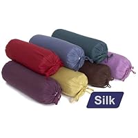 YogaAccessories Silk Neck Pillow - Eggplant Purple