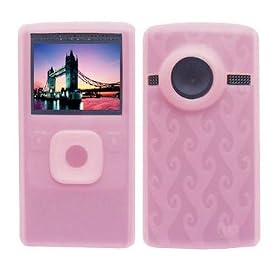 Non-OEM Flip UltraHD Video Camcorder Silicone Skin Case with White Car and Home-Wall Chargers (Flip Ultra NOT included)