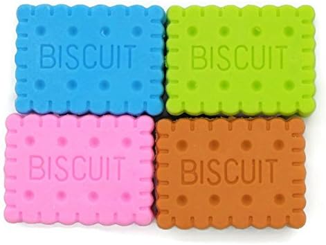 Cute Biscuit Eraser, 4 pcs.