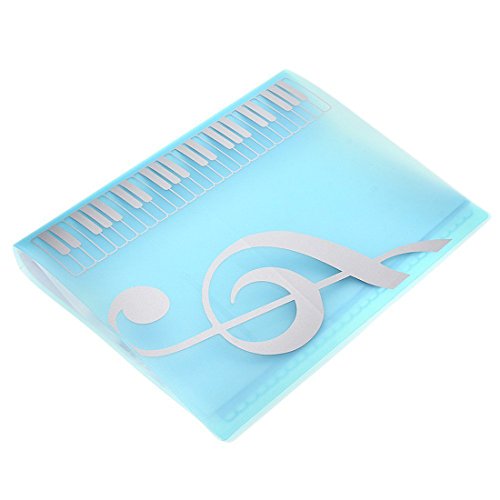 A4 Size,40 Pockets,Sheet Music Folder Files Documents Folder (Blue)