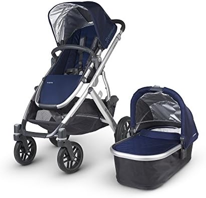 UPPAbaby 2015 Vista Deluxe Stroller Bundle with Bassinet in Taylor Indigo