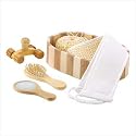 6 PC PIECE THERAPEUTIC SPA THERAPY SET LOOFAH MASSAGER