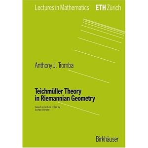 Teichm�ller Theory in Riemannian Geometry (Lectures in Mathematics. ETH Z�rich)