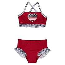 Toddler Girls' Circo® Gingham 2-pc. Swimsuit - Red/ Blue