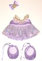Purple Ballerina Outfit fits 12" Snuggl'ems, most Webkinz, Shining Star and 8" - 10" Make Your Own Stuffed Animals