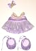 Purple Ballerina Outfit fits 12