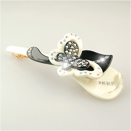 Click here to buy Romarin Pearl White - Cubitas Boulanger Collection (Hand-set Swarovski crystals, Barrette).