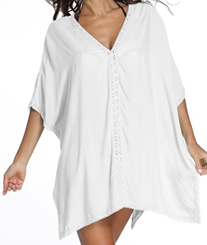 Angerella Women's Swimsuit Cover-Up Macrame Beach Cover Up Dress