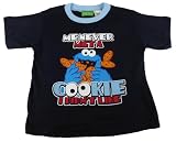 Sesame Street Cookie Monster Shirt Navy Blue Toddler Boys T-Shirt-2T