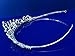 SC Bridal Tiara,Princess Gold Tiara With Crystal Flower 1053Ga