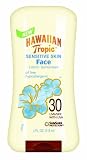 Hawaiian Tropic Sensitive Skin Oil Free Faces Sunblock Lotion - SPF 30, 4-Ounce Bottles (Pack of 2)