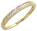 14 Karat Gold Fantasie Damen Diamanten Ring, mit 0.12 Karat Brilliantschliff Diamanten, (2mm) breit