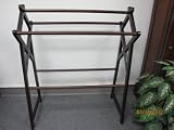 Cross Towel Rack (Blanket Rack) in Solid Mahogany Wood