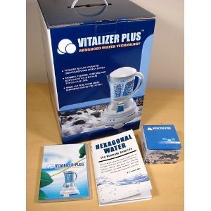 Vitalizer Plus Hexagonal Oxygen Water Maker with One Mineral Cube