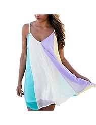 V-neck Spaghetti Strap  Chiffon  Dress With a Bow(s)