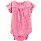 オシュコシュ OSHKOSH/ ネオンボディスーツ ピンク ロンパース半袖 9ヶ月【並行輸入】