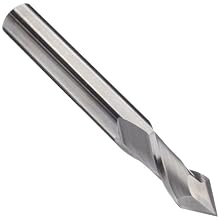 Melin Tool AMG-DP Carbide Drill Mill, Uncoated (Bright) Finish, 30 Deg Point Angle, 2 Flutes, 1.5" Overall Length, 0.0938" Cutting Diameter, 0.125" Shank Diameter