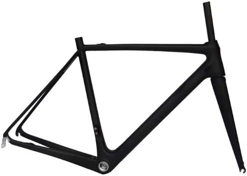 Flyxii Full Carbon Matt Road Bike Frameset : 52cm bicycle Frame Fork