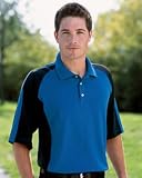 Jerzees Adult 5.6 oz. 50/50 Cotton/Poly Mens Colorblock Golf Shirt with Spotshield?