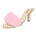 Pink Fur High Heel Bottle Holder