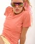 Alternative Apparel Ladies Perfect Fit Rib Crew T-Shirt, persimmon, Large