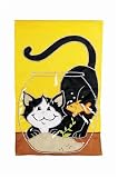 New Creative Cat in Fish Bowl Large Impressions Banner Flag