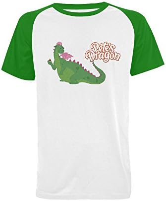Wihuae Men's Pete's Dragon Short Sleeve Raglan T-shirt (USA Size) M