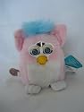 Hasbro Electronic FURBY BABIES Pink and White with Blue Mohawk