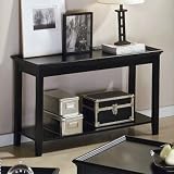 Riverside Splash of Color Tray Top Sofa Table Antique Black