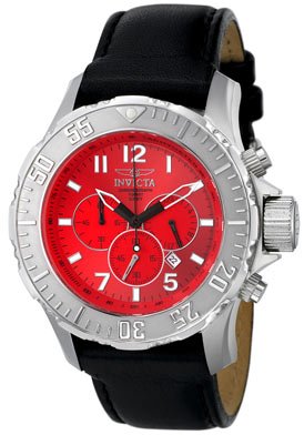 Invicta Men's 4668 II Collection Sport Chronograph Elite Black Leather Watch