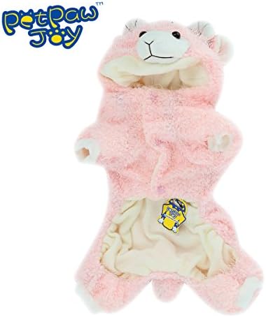PetPawJoy Pet Dog Cat Goat Halloween Custome,Pink,Medium