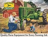 John Deere Quality Farm Equipment Retro Vintage Tin Sign
