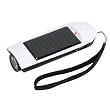 A-SOLAR AS103 3 n1 Solar Reiseladegeraet USB Schnittstelle Taschenlampe Alarm Aufaden ueber USB Solarenergie oder Handkurbel
