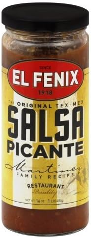 El Fenix Tex-Mex Salsa Picante 16oz Jar (Pack of 2)