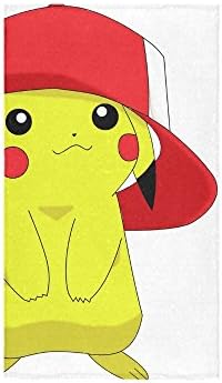 Pokemon Custom Bath Towels Hand Towel Beach Bathroom Body Shower Towel 16"x28" Soft and Comfortable Multipurpose Use for Bath, Hand, Face, Gym
