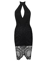 High-Neck Nylon/Rayon/Spandex Lace Cocktail Bandage Dress/Bodycon Dress/Club Dress/Prom Dress/Party Dress 